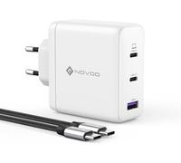 TIANYI-Chargeur USB-C GaN III 120W Rapide, Chargeur Universel PPS 3 Ports Compact avec 1 Câbles PD 100W Type-C, pour MacBook Pro 14'', Dell XPS 13, iPad Pro, iPhone 15, Galaxy S23, Note20, Apple Watc