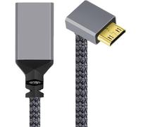 TIANYI-Chenyang CY Câble d'Extension Mini HDMI 1.4 Mâle Vers HDMI Femelle 4K Coudé à 90 Degrés Vers le Haut