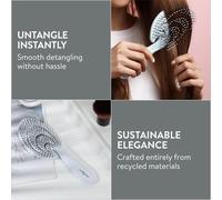 Tianyi-Chiara Ambra Brosse À Cheveux Démêlante - Brosse A Cheveux Demelante Pour Tous Types De Cheveux - Bouclés Frisés Crepus Lisses - Respectueuse De L'environnement - Blanc