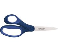 Tianyi-Ciseaux D'écolier, Ciseaux Pour Enfants À Partir De 12 Ans, Pour Gaucher, Softgrip, Longueur Totale : 18 Cm, Lames En Inox, Bleu Scintillant, 1067862