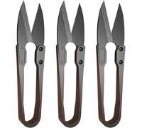 Tianyi-Ciseaux Forme U Ciseaux Tailleur, 3 Pièces Mini Ciseaux De Couture Ciseaux Coupe-Fil Ciseaux À Tissu Broderie Clippers Pour Les Arts, L'artisanat Et Les Projets De Bricolage, Noir