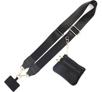 Tianyi-Clip And Go Sangle De Téléphone Avec Portefeuille À Bandoulière - Pochette À Fermeture Éclair - Dragonne De Poignet Avec Portefeuille, Sangle Antivol Réglable Pour Femme