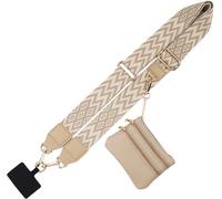 Tianyi-Clip And Go Sangle De Téléphone Avec Portefeuille À Bandoulière - Pochette À Fermeture Éclair - Dragonne De Poignet Avec Portefeuille, Sangle Antivol Réglable Pour Femme
