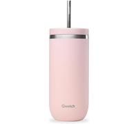 Tianyi-- Cold Cup Isotherme 600 Ml Rose Pastel - 24h Glacé & 12h Froid - Inox Recyclé, Anti-Éclaboussure - Idéale Pour Boissons Fraîches, Bubble Tea Et Café Glacé