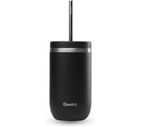 Tianyi-- Cold Cup Isotherme Avec Paille 470 Ml Noir - 24h Glacé & 12h Froid - Inox Recyclé, Anti-Éclaboussure - Idéale Pour Boissons Fraîches, Bubble Tea Et Café Glacé