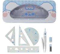 Tianyi-Compas, 7 Pièces Animaux Mignons, Robuste Et Durable, Boussole Pour Lécole Primaire, Le Collège Et Le Lycée, Populaire Auprès Des Enfants, Ensemble Boussole, Rapporteur Le Règle