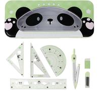 Tianyi-Compas, 7 Pièces Animaux Mignons, Robuste Et Durable, Boussole Pour Lécole Primaire, Le Collège Et Le Lycée, Populaire Auprès Des Enfants, Ensemble Boussole, Rapporteur Le Règle