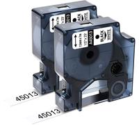 TIANYI-Compatible avec Dymo D1 Ruban 45013 12mm x 7m Noir sur Blanc S0720530, Recharg D1 Ruban 12mm x 7m pour Dymo Labelmanager 160 210D 280 360D 420P 500TS 640 PnP, 2x