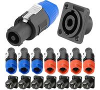 TIANYI-Connecteur NL4FC pour Speakon 4 pôles Audio connecteur mâle femelle montage sur panneau haut-parleur adaptateur de verrouillage par torsion pour Neutrik, 16 pièces