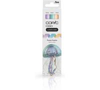 Tianyi-Copic Ciao Layer & Mix « Pastel Palette », Set De Marqueurs De 3 Couleurs Différentes, Marqueur De Mise En Page Avec Une Pointe Moyenne Et Une Pointe Brosse.