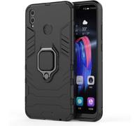 Tianyi-Coque Huawei Honor 8x, Chcase 2 En 1 Armour Style Robuste Hybrides Double Couche Armure Defender Tpu + Pc Hard Coques Case Cover Avec Support Magnétique Car Mount Pour Huawei Honor 8x -All Bla