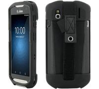 TIANYI-Coque pour Terminal Zebra TC51 TC52 TC56 TC57 avec Patte de Saisie et Porte-Stylet, Etui Renforcé Protection Militaire Fabriqué en France, Antimicrobien, Noir