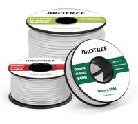 Tianyi-Cordon Elastique Corde Élastique 3mm X 20m Fil Elastique Couture Sandow Elastique Rond Pour Bracelet, Couture, Perle, Collier, Bijoux, Chapeaux, Tente Et Sac Dos - Blanc