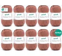 Tianyi-Cotton Fun Laine, Coton, Coton, Nougat, 27.00 X 11.00 X 07.00 Cm - Lot De 10 - Lot De 10