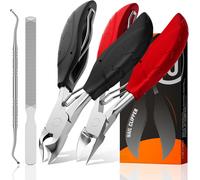 Tianyi-Coupe Ongle Set Professionnel, 4 Pcs Coupe Ongle Set Pour Pied Ongle Épais Et Dur Incarné, Super Pointu Pince Coupe Ongle Ou Ncarnés Ciseaux À Ongles, Kit Manucure Et Pedicure Avce Lime À Ongl