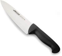 TIANYI-Couteau de Chef en Acier Inoxydable Nitrum 20 cm \u2013 Manche en Polypropylène, Idéal pour une Utilisation Robuste et Hygiénique \u2013 Noir, Système d'Identification de Couleur, Série 2900