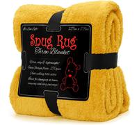 Tianyi-Couverture Chaude Raffinée En Sherpa, Édition Spéciale 127 X 178 Cm, Jaune Moutarde