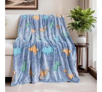 Tianyi-Couverture Douillette Pour Enfant - Motif Dinosaure - En Microfibre Douce Et Moelleuse - Superbe Cadeau Pour Les Amateurs De Dinosaures\U2026 (Dinosaure C, 130x150 Cm)