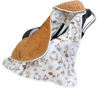 Tianyi-Couverture Enveloppante Bébé 90 X 90 Cm, Multifonction Couverture D'emmaillotage Pour Siège Auto Poussette Nid D'ange Bebe Cosy Landaus, Matelassé (Lapin)