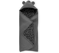 Tianyi-Couverture Enveloppante Bébé - Nid D'ange Bebe Cosy Pour Siege Auto, Poussette, Nacelle Avec Harnais 5 Points, Lavable - Leo Gris (Snuggle N Dream)