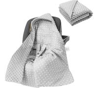Tianyi-® Couverture Enveloppante Pour Bébé [Double Face Pour L'été Et L'hiver] ¿ Avec Fermeture À Bouton-Pression Pratique (Protège Et Chaud) ¿ Couverture Douillette Pour Maxi Cosi (Pour Les