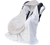 Tianyi-Couverture Enveloppante Pour Nacelle, Poussette, Douillet, 90 X 90 Cm, 100 % Coton, Couverture Toutes Saisons, Universelle, Pour Siège Auto, Buggy, Grise