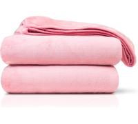 Tianyi-- Couverture Extra Douce, Sensation Cachemire, 130 X 170 Cm - Vieux Rose
