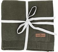 Tianyi-Couverture Pour Bébé En 100% Coton Biologique, Oeko-Tex 100, Couverture À Quatre Pattes Pour Garçons Et Filles, Cadeau De Naissance Et Première Utilisation - 94x72 Cm, Vert Mousse