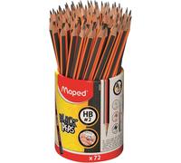 Tianyi-- Crayons Graphite Black¿Peps - Crayons À Papier Hb - Ergonomique - Triangulaire - Pot De 72 Crayons Papier Hb