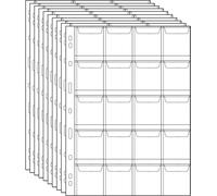 Tianyi-Cs03 Lot De 10 Pochettes Standard Pour Pièces De Monnaie 9 Trous 10 Feuilles Medium 20 Pocket(45mm X 45mm Each Pocket) \U2026