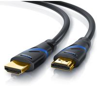 TIANYI-CSL - 4m Câble HDMI 2.0b UHD 4k @60Hz 18 GBits - Ethernet Haut Debit - HDMI 2.0b 2.0a 2.0 1.4a - 4K Ultra HD 2160P fullHD 1080p - 3D Arc et CEC - Triple Blindé - Revêtement en PVC Noir