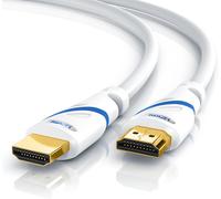 TIANYI-CSL - Câble HDMI 8K 4K 2.1/2.0 10m - 8K @ 60Hz 4K @ 120Hz avec DSC - 48 Gbit/s - 3D - Ultra Haute Vitesse avec Ethernet - TV Blu-ray PS5 Xbox Series X Switch - Blanc - 10 mètres