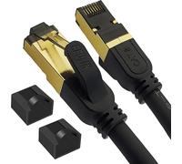 TIANYI-Cuivre Multibrin PREMIUM Câble Ethernet 8M RJ45 Cat 8 Super Débit SSTP 40 Gbps 2000 MHz Compatible avec Routeur Switch Modem Décodeur TV Box Internet PS5 PS4 Xbox Console de Jeux PC 8 M