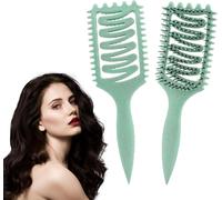Tianyi-Curl Defining Brush,Brosse De Définition Des Boucles,Brosse De Coiffage Bouclée,Peigne À Air,À Boucles Professionnelle,À Cheveux En Poils De Sanglier,Peignes À Cheveux