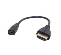 TIANYI-CY Câble adaptateur prise femelle micro HDMI Type D vers HDMI mâle pour tablette et téléphone portable