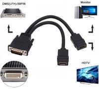TIANYI-CY double HDMI 1.4 HDTV femelle vers DMS-59Pin mâle câble d'extension pour carte graphique PC