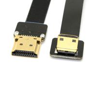 TIANYI-CYFPV 90 Degree Down Angled FPV Mini HDMI Homme à HDMI Mâle FPC Câble plat 20cm pour FPV HDTV Multicopter Aerial Photography