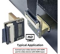 TIANYI-CYFPV HDMI mâle vers Mini HDMI femelle Extension FPC câble plat 1080P pour photographie aérienne multicopter FPV HDTV (0.8M)