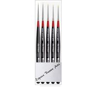 Tianyi-Da Vinci Serie 1570 Serie170 Micro Nova Pinceau Synthétique Rond,Set 4pcs,No.5/0,10/0,15/0,20/0 +1 Pour Aquarelle, L'huile Et Acrylique +1 Pcs