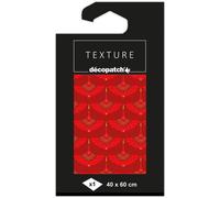 Tianyi-Décopatch Td815c - Un Paquet De 1 Feuille De Papier Texture 40x60 Cm, Paon Avec Dorures