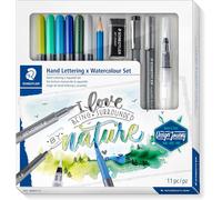 Tianyi-Design Journey, Coffret Aquarelle Et Lettrage Mixte Pour Beaux-Arts, Inclus Feutres Aquarellables Et Outils De Dessin, 61 3001-2