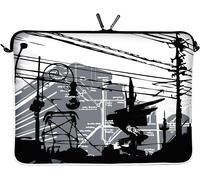 TIANYI-DIGITTRADE LS124-15 CityLife Designer Notebook Sleeve Housse Pour Ordinateur Portable 15,4"" jusqu'à 15,6"" (39,1 - 39,6 cm) Large Néoprène Pochette Sacoche