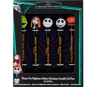 Tianyi-Disney The Nightmare Before Christmas Stylos Effaçables Gel Lot Stylo Bille De 5 Fournitures Scolaires Papeterie Encre Bleue (Tnbc)