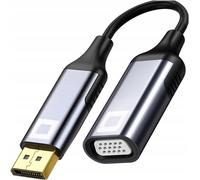 TIANYI-DisplayPort vers VGA D-SUB 2K/60Hz, Full HD 1080p, Plug & Play, plaqué Or, câble unidirectionnel, convertisseur, Compatible avec Les Ordinateurs Portables, Les moniteurs, Les projecteurs (2K)