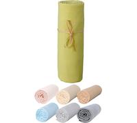 Tianyi-Drap Housse Cododo 50x83 Cm - Jersey Peigné 100% Coton Bio - Compatible Avec Berceau Chicco Next2me Dream Kinderkraft Neste Up - Pour Matelas 40x80/83x50/50x80/50x90 Cm - Vert Mousse