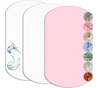 Tianyi-Drap Housse Cododo 60x80cm (Lot De 2) Compatible Iora + 1 Alèse Imperméable Protège Matelas Cododo Compatible Iora - Set 2+1 Draps Cododo - Oeko-Tex (Blanc/Rose, 60 X 80 Cm)