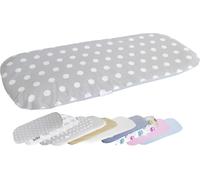 Tianyi-- Drap Housse Pour Matelas De La Nacelle Du Landau - Poussette Pour Enfants 70-80 X 30-35cm - 100% Coton - Fabriqué En Ue, Oekotex - Pois Blancs