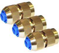 TIANYI-é RA1500 d'arrosage Raccord Automatique 3 Billes pour Tuyau Ø15 (Lot de 3)