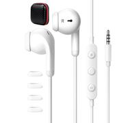 TIANYI-Écouteurs Filaire Intra-Auriculaires pour Samsung Galaxy A05s A15 A25 A14 A12,Anti-Bruit Casque Jack 3,5MM,Ecouteurs 3.5 MM avec Microphone et Contrôle du Volume pour Redmi 13C Note 13 12 Pro+