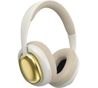 TIANYI-Écouteurs sans fil Bluetooth Son stéréo, basse puissante et batterie longue durée Casques sans fil Bluetooth serre-tête légers Écouteurs Beige